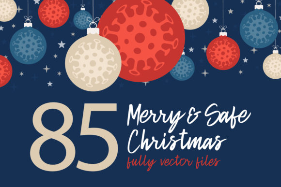 85 Merry and Safe Christmas Cards Illustrations