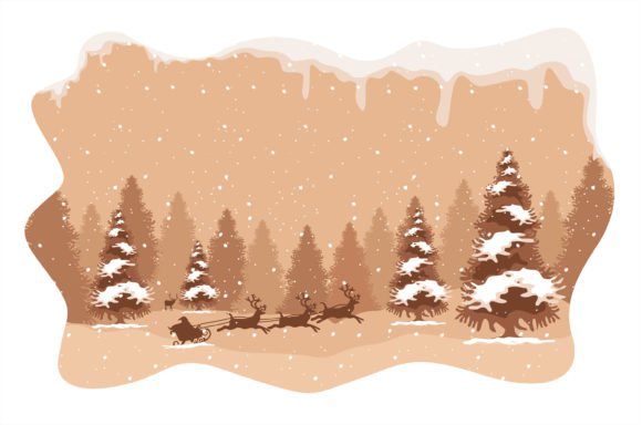 Christmas Beautifull Snow Fall Illustration Review