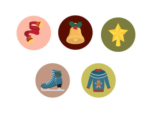Christmas Bell Icon Vector Bundle for Seasonal Branding