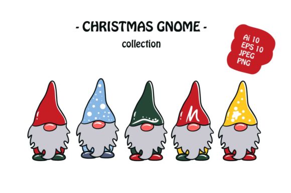 Christmas Gnome Illustration for Branding and Marketing