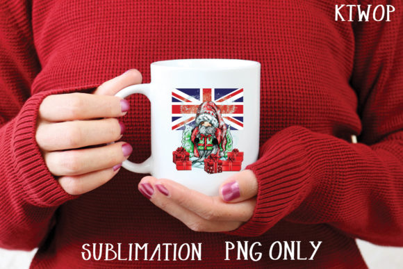 Christmas Gnome Sublimation England Illustrations