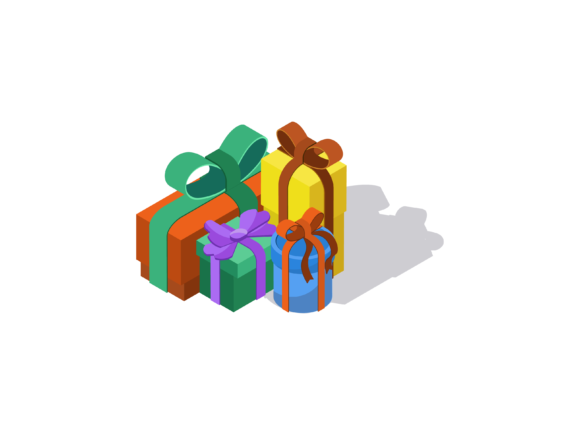 Christmas Illustration 3D Gift Box Embroidery Review