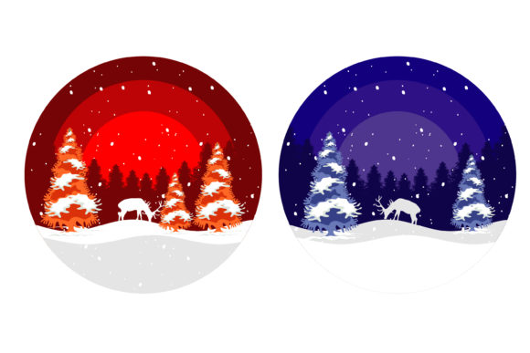 Christmas Illustration for Embroidery Projects