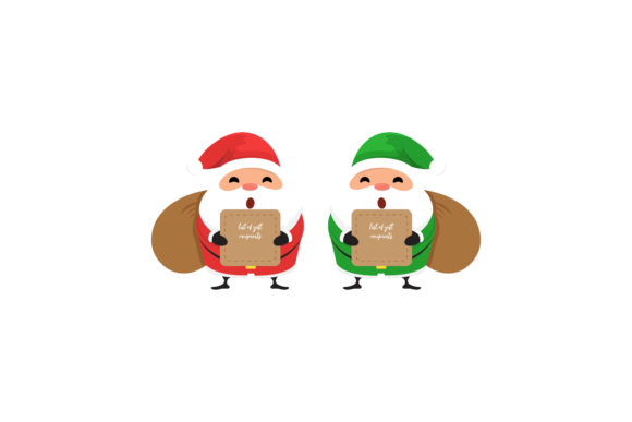 Christmas Santa Illustration Set Vectors for Festive Branding