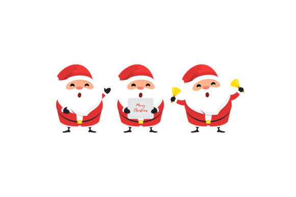 Christmas Santa Vector Set 3