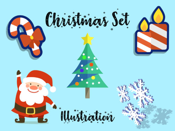 Christmas Vector Bundle Set for Kids 31 Illustrations