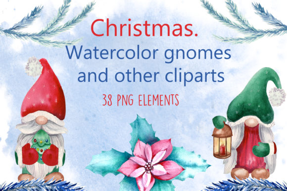 Christmas Watercolor Illustrations