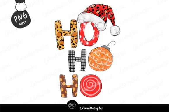 Ho Ho Ho Santa Christmas Illustrations