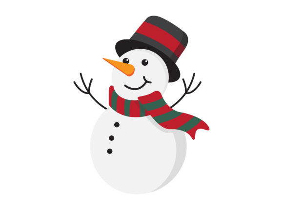 Snowman Christmas Vector Illustration